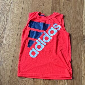 Adidas Kids Bright Red Tank Top